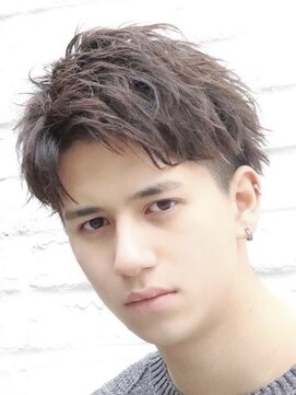 フィフス 大分(fifth) 大分スパイキーパーマメンズカットスパイキーショート30代