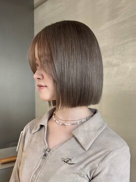 トゥイン 八王子(TWIN) ココアベージュ/透明感カラー/ショート/ボブ/韓国ヘア/髪質改善