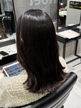 フォルテノエル 静岡鷹匠店(FORTE Noel) 髪質改善/ダークブラウン/ミディアム/ワンカラー