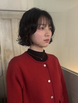 アンプラグド(unplugged)&nbsp;外国人風ウェーブボブパーマ／unplugged