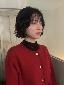 アンプラグド(unplugged) 外国人風ウェーブボブパーマ／unplugged