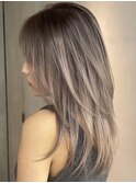 ブリーチハイライト髪質改善ダブルカラーレイヤーカット