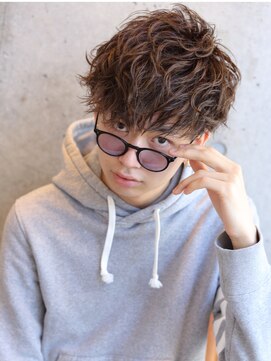 リップスヘアー 銀座(LIPPS hair) 工口パーマネープレスツーブロックサイドパートウェーブ刈り上げ