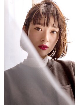 ヘアーアンドアトリエ マール(Hair&Atelier Marl) 【Marl】フォギーベージュカラーのシンプルボブ♪