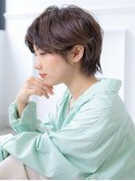 センターパートのナチュラルボブ【自由が丘 ibrel】