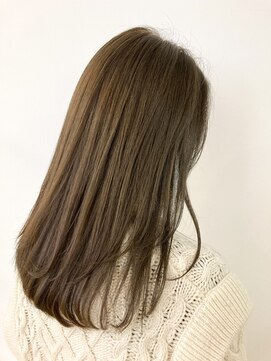 ヘッズ 本八幡店(HEADS) 【HEADS本八幡】オリーブベージュ＿レイヤー＿ロング