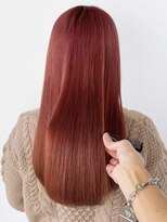 ヘアメイク ミチ 富田店(HAIRMAKE MICHI)&nbsp;【MICHI 富田店　古作蓮】暖色系カラー　チェリーレッド