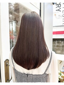 リノ(Lino) 10代20代30代【髪質改善カラー】透明感アッシュベージュ