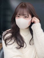 アルバム 銀座(ALBUM GINZA)&nbsp;ラベンダーグレージュ_斜めバンググレージュカラー_ba445091