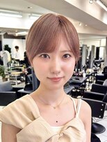 ヴェイン 渋谷(vain)&nbsp;大人かわいいピンクベージュハイトーンマッシュショート