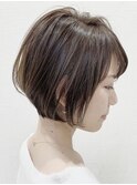 前髪/マチルダボブ/ピンクベージュ/インナーグレージュ[稲毛駅]
