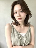 グレージュモテ髪似合わせカット韓国ヘアハッシュカット　時