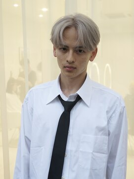 ボブ 金沢(BOB) メンズホワイトカラーマッシュスタイル10代20代ニュアンス