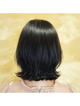 イオエ(ioe) 黒髪/ボブルフ/ネビージュ/小顔/ワンレン/髪質改善/グレージュ