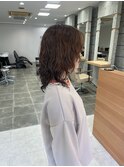 くせ毛風パーマスタイル 里見美穂