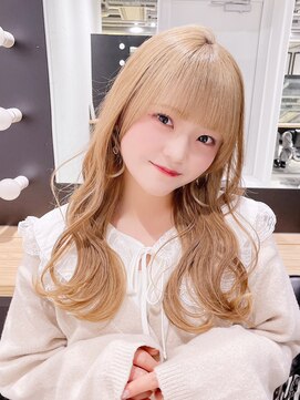 アルバム 池袋(ALBUM) マロンベージュホワイトブロンド似合わせカット_ba508121