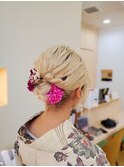 夏祭りヘアアレンジ