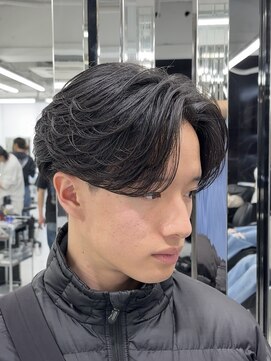 メンズヘアセンス 渋谷(MEN'S HAIR SENSE) フェザーショート/刈り上げセンターパート/ニュアンスパーマ