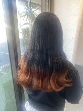 テーラヘアー 土気あすみが丘店(TELA HAIR) オレンジグラーデション