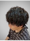 人気！ツーブロマッシュ×ツイストスパイラルパーマ