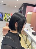 ツヤ感爆上がりダークグレージュ+タッセルボブ