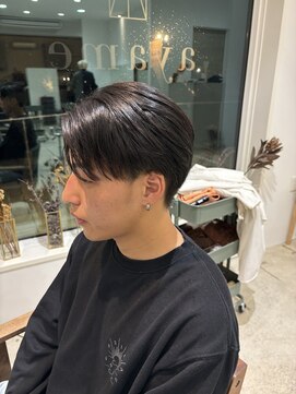 ジジ インターパーク 宇都宮(Gigi) ダークアッシュ/アッシュブラック/カルマパーマ/ベリーショート