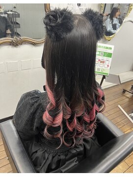 エデン メード(EDeN MAeD) #ヘアセット#インナーカラー#ピンク