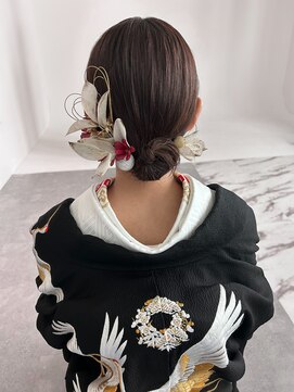 パズードコー(PSSD-CO.+5) 花嫁ショートヘアアレンジ ドライフラワー