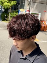 ノイセル 西本町(Noisyle)&nbsp;フェザーパーマサーフカール刈り上げセンターパート◎