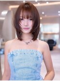 20代30代大人かわいい韓国風フェイスフレーミングデザインカラー
