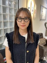 キース ヘアアンドメイク 恵比寿(kith. hair&make)&nbsp;シースルーバング ぷつっとカット レイヤーカット 艶髪 恵比寿