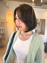 マイン(mine) 韓国ボブ ゆるふわボブ 内巻きボブ 大人ボブ ボブカット前髪なし