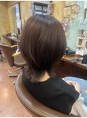 くびれレイヤーボブ×ラベンダーアッシュ