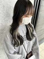 アース コアフュールボーテ 諏訪店(EARTH coiffure beaute)&nbsp;ホワイトグレージュインナーカラーエクステ