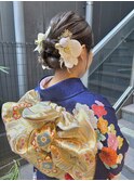 成人式ヘア/ヘアアレンジ/ゆるふわヘアセット