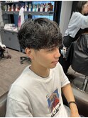 STYLE MENメンズカットダウンバングマッシュ40%シャドウパーマ