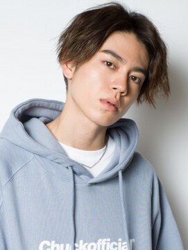 クアトログランシュ 水戸店(QUATRO×GranCieux) 無造作ショート×センターパート×くせ毛風パーマ