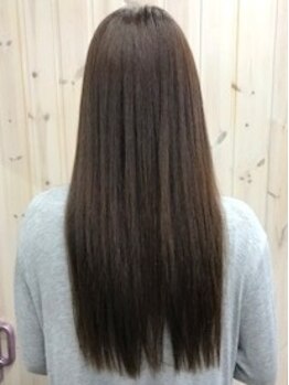 ヘアドゥポジャ 寺尾町店(Hair Do poja)の写真/【話題のアクアストレート】ケアしながら髪に負担をかけず憧れのさらツヤ髪に♪通う度に髪質改善が叶う！