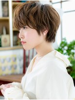 カバーヘア ブリス 上尾西口店(COVER HAIR bliss) ★オリーブカラールーズヘアショートウルフ20代30代40代★7