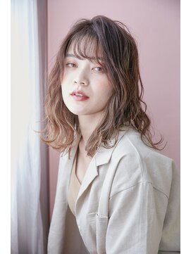 フィガロ ミーナ 東生駒店(FIGARO MINA) ミディアムベージュカラー