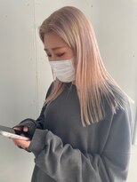 ソーコ 渋谷(SOCO)&nbsp;ダブルカラーハイトーンミルクティーベージュブリーチカラー