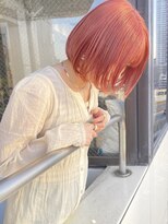 エリス キョウバシ(Eliss) 【REN 大阪京橋】ピーチカラー、ミニボブ、ピンクカラー