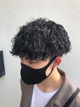 ヘアーデザイン イーエックスターバン(Hair Design ex Turban) 波巻パーマでお洒落男子に!