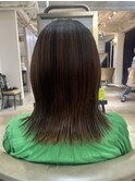 髪質改善ストレート ミディアムスタイル