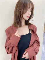 大人色っぽいくびれレイヤーミディペールベージュ