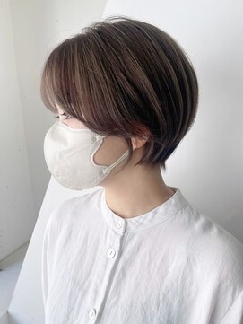 アイティーバイアルバム 藤沢店(IT by ALBUM) 丸みショート_チェリーブラウンフェミニンロング_ba407031