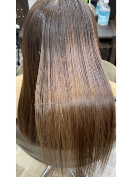 バランスヘアクリニック 南仙台駅前店(Balance hair clinic) 髪質改善カラー[タイトストレート/ミルクチョコレート]30代/40代