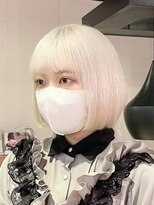 ピチカート(pizzicato)&nbsp;ホワイトボブ/あごラインボブ/ホワイトカラー