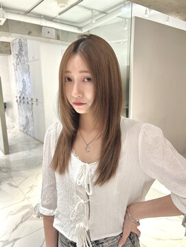 IJK 表参道 透け感スタイル【髪質改善ストレート＋ケアカラー】