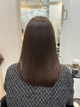 インデックスヘアー 錦糸町店(in'dex hair) 髪質改善グレージュカラーカーキベージュレイヤーロング錦糸町
